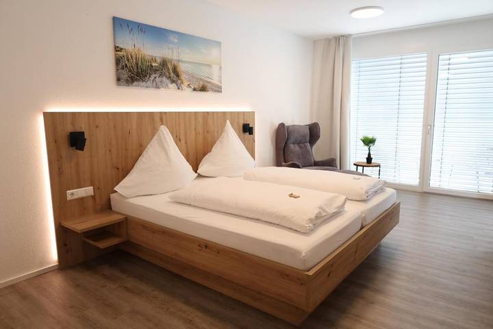 Hotel für 2 Personen, mit Balkon und Terrasse sowie Garten und Ausblick