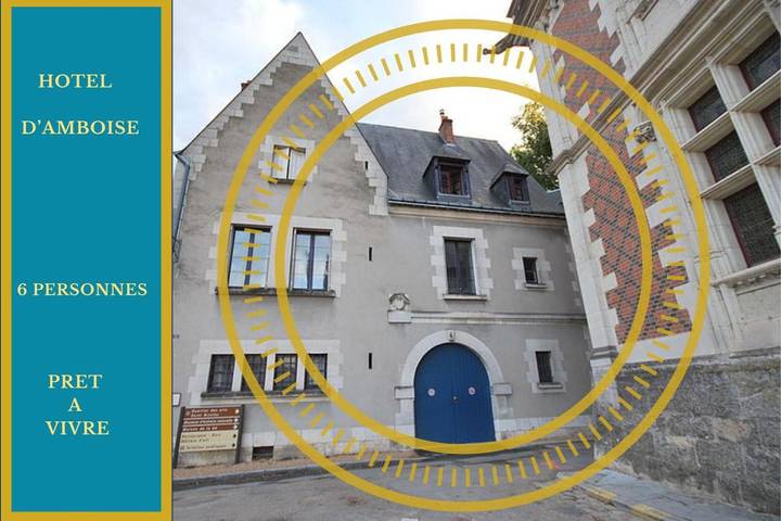 Gîte pour 6 personnes, avec jacuzzi et balcon dans Château de Blois