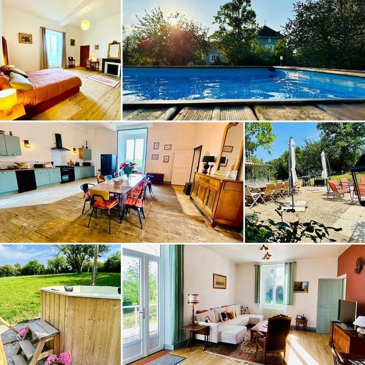 Villa pour 20 personnes, avec piscine et jacuzzi ainsi que jardin et sauna
