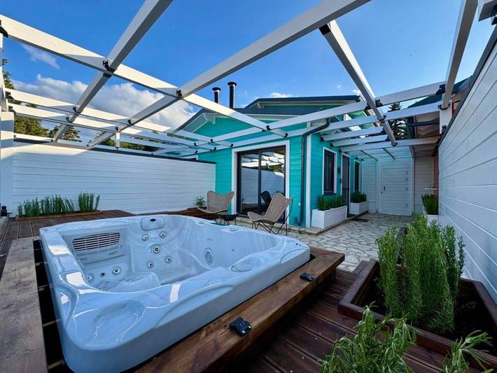 Casa de vacaciones para 3 personas, con sauna además de vistas y jardín en Delfos