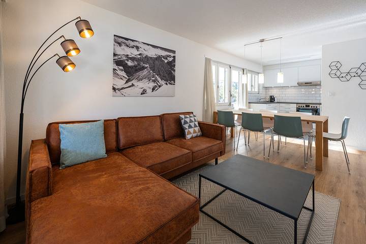 Ferienwohnung für 7 Personen, mit Ausblick und Garten sowie Sauna, mit Haustier in Davos - 3