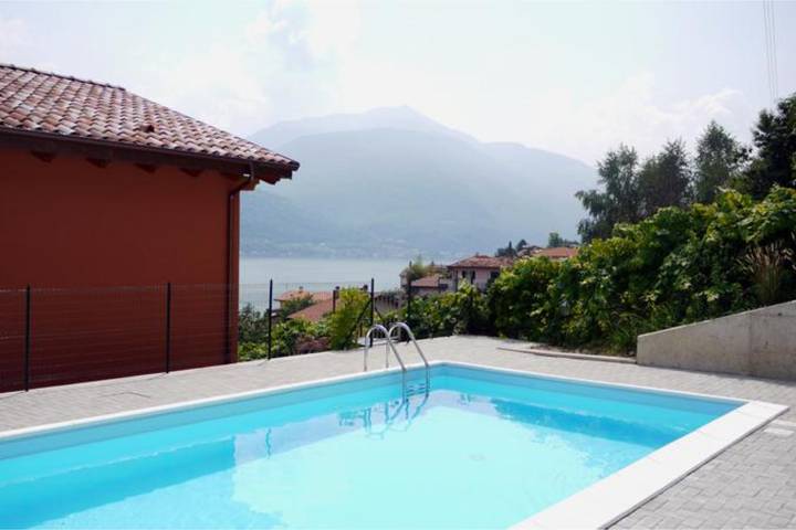 Hütte für 6 Personen, mit Seeblick und Pool sowie Terrasse am Comer See - 3