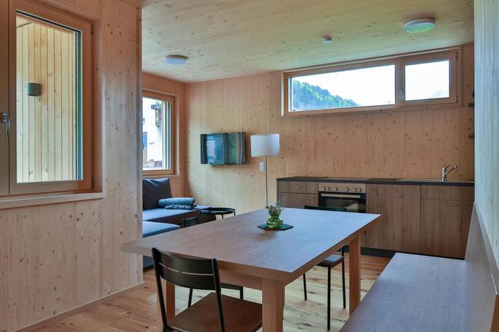 Ganze Wohnung, Ferienwohnung 'Bergreich 1' mit Bergblick, Balkon und WLAN in Bregenzerwald (Vorarlberg), Schoppernau