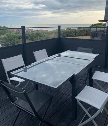 Gîte pour 8 personnes, avec vue et jardin à Équihen-Plage