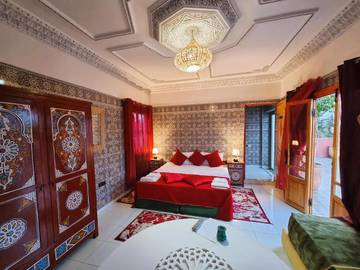 Maison d’hôte pour 2 personnes, avec vue et jardin, adapté aux familles à Ourika (roman)