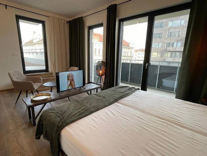 Apartament wakacyjny dla 3 osób, z taras i widok, zwierzęta dozwolone w Brno