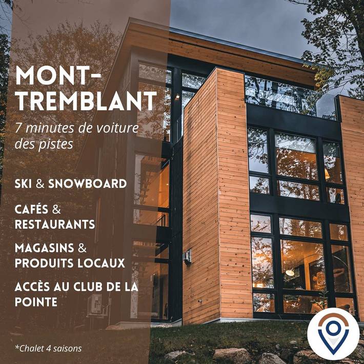 Cabin rentals and lodges for 6 people, with lake view and terrace as well as garden and pool in Quebec