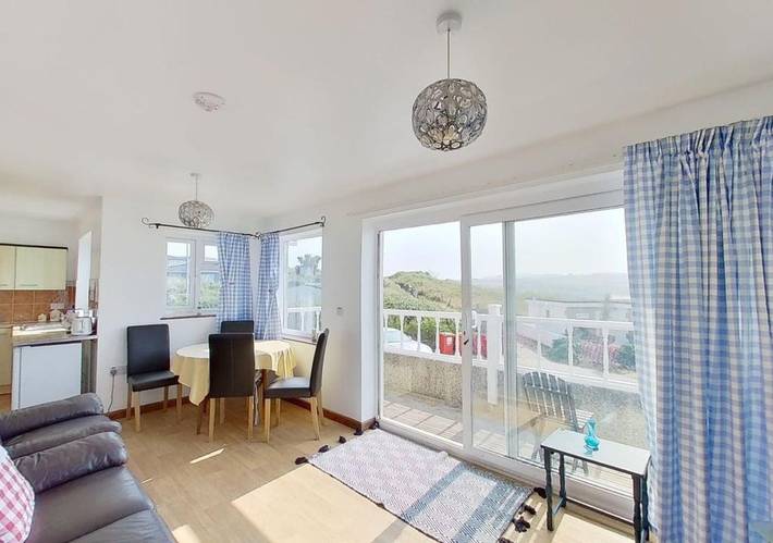 Cottage for 5 people, with terrace and ocean view in Hayle