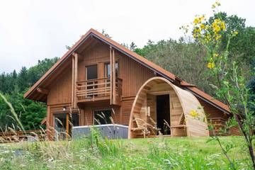 Chalet pour 8 personnes, avec sauna ainsi que vue et jardin, animaux acceptés à Ban-sur-Meurthe-Clefcy