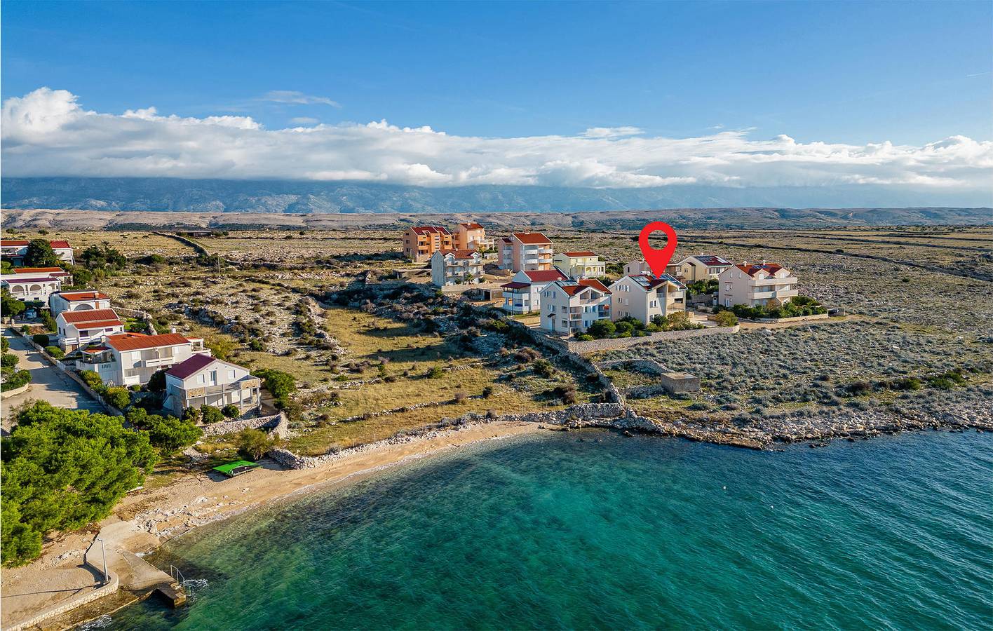 Cały apartament wypoczynkowy, Apartament wakacyjny dla 5 osób z taras in Pag, Pag (Wyspa)