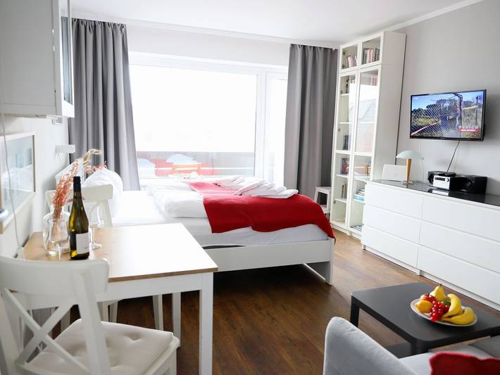 Ganze Wohnung, Gemütliches 1-Zimmer-Appartement mit Südbalkon in Westerland in Westerland, Sylt (Gemeinde)