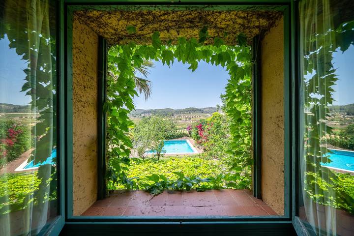 Casa de vacaciones 'Bonastre' con vistas a la montaña, piscina privada y Wi-Fi in Bonastre, Costa Dorada