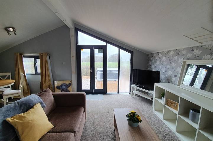 Log Cabin in the Clwydian Range in Denbighshire