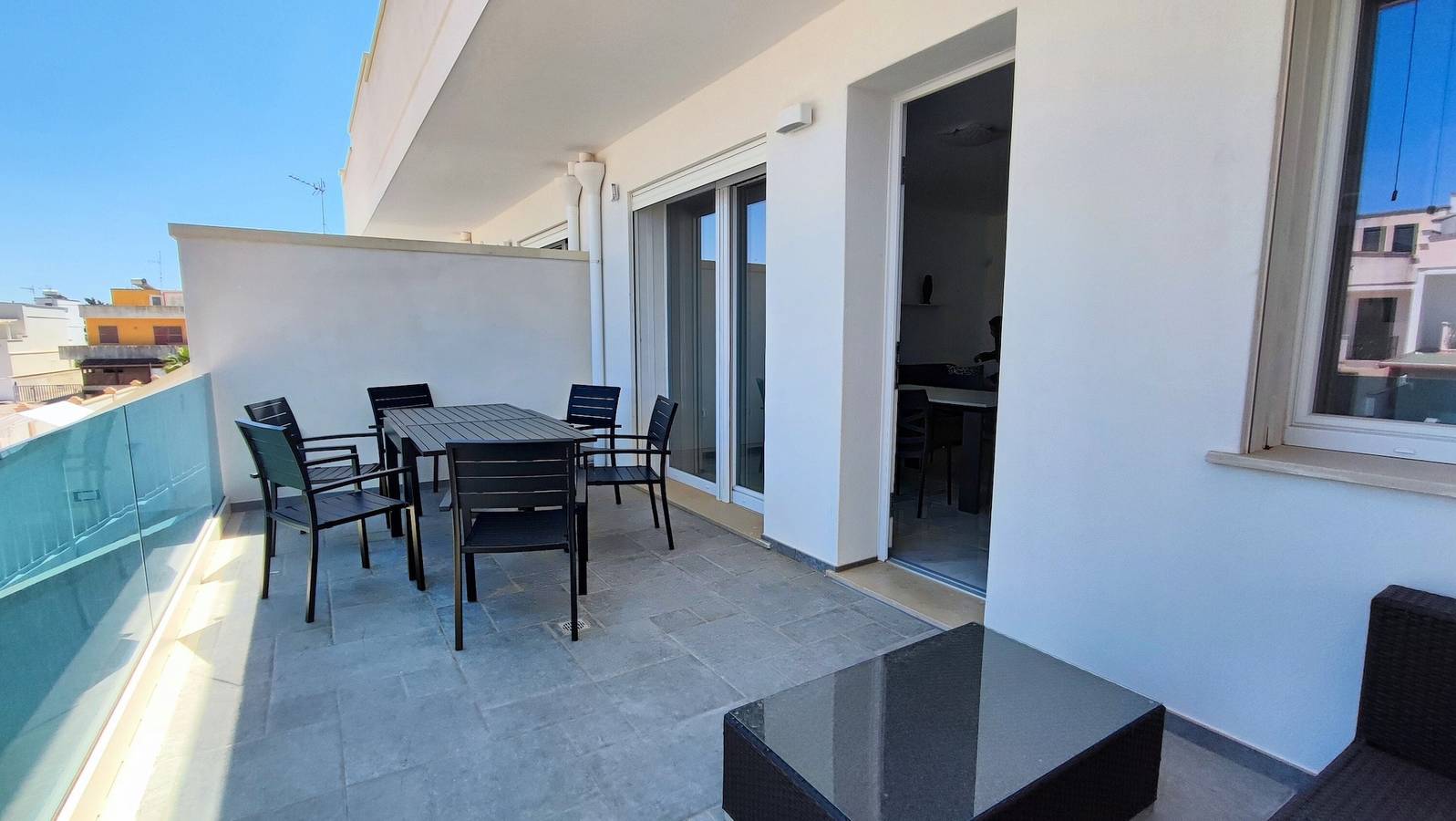 Ganze Wohnung, Apartment 'Nuovo T San Giovanni' mit privater Terrasse, Balkon und Klimaanlage in Torre San Giovanni, Golf von Tarent