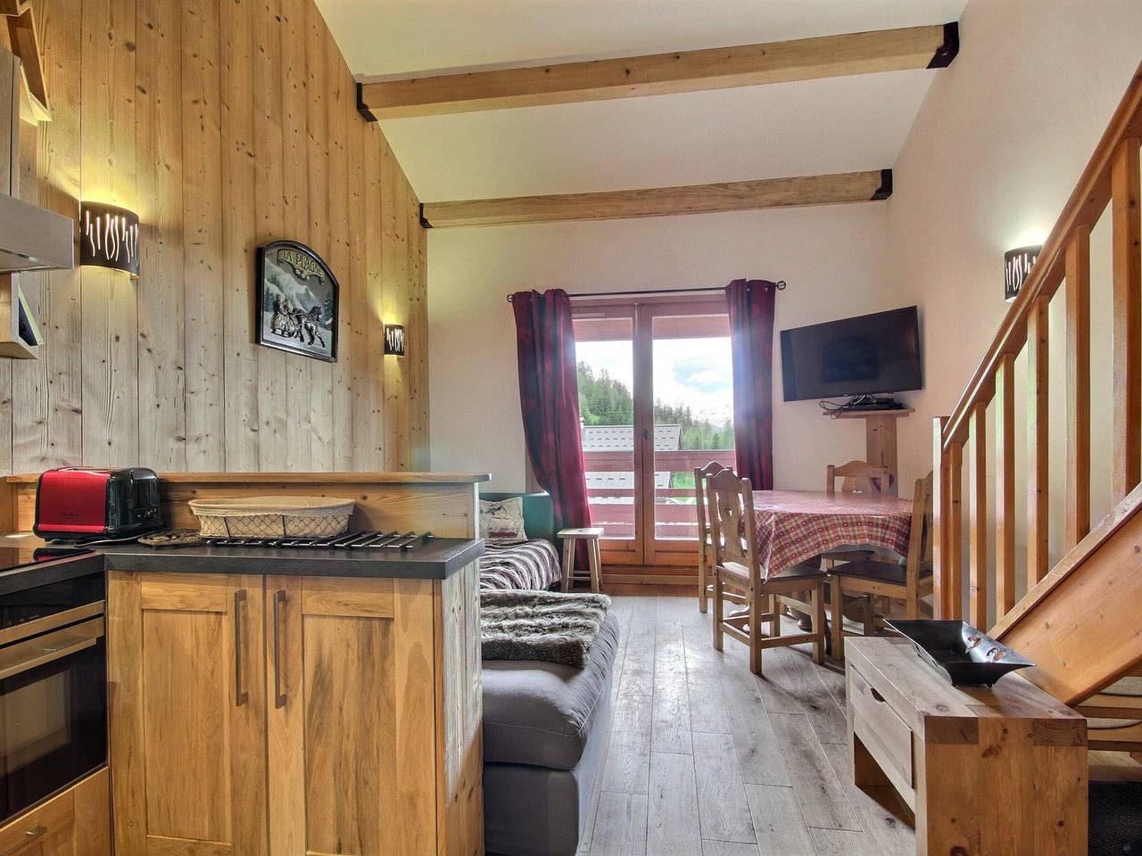 Appartement entier, Duplex moderne au pied des pistes pour 6 personnes in La Plagne, La Plagne-Tarentaise