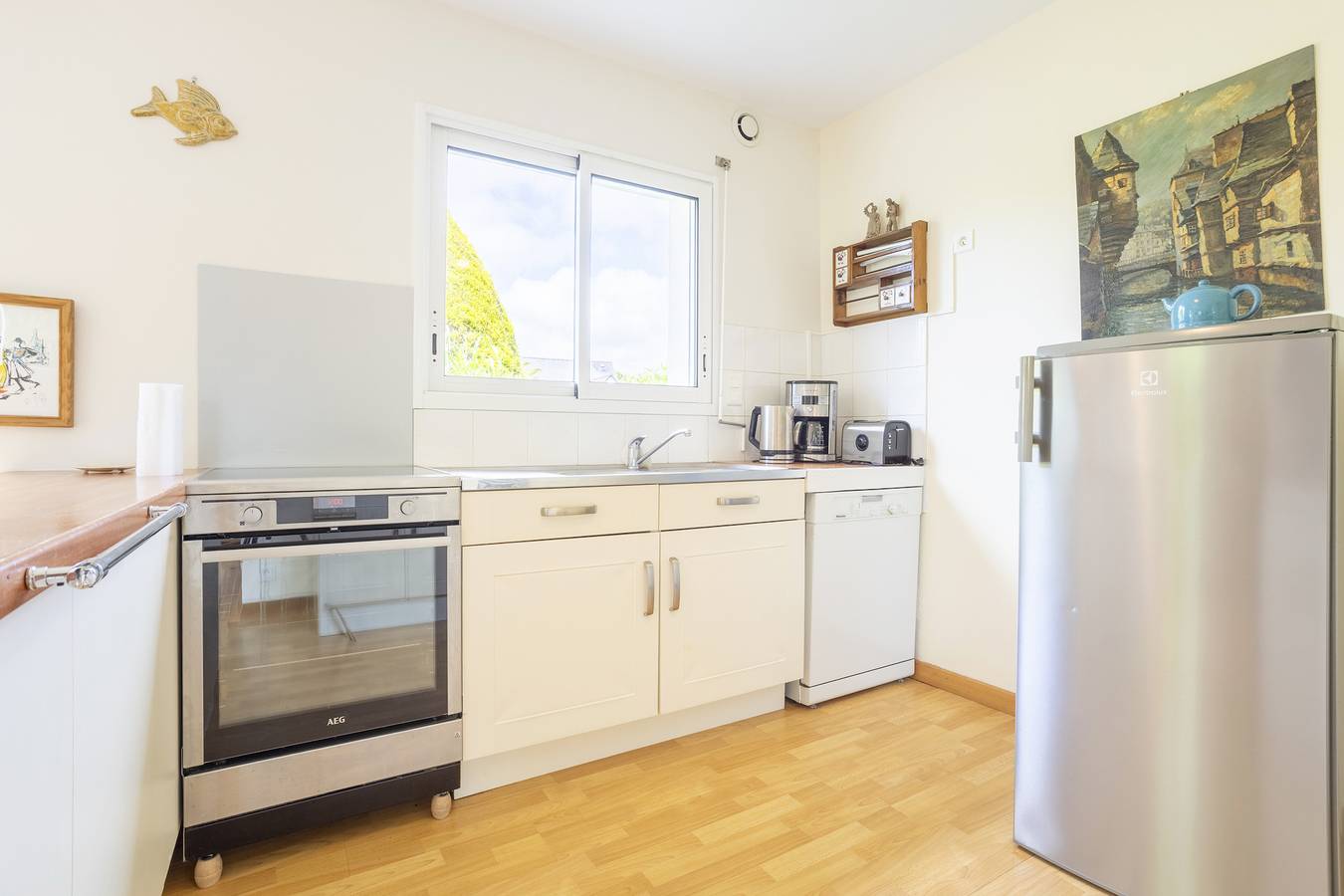 Casa de vacaciones 'La Maison À Landebec' con terraza privada, jardín privado y Wi-Fi in Fouesnant, Region de Quimper