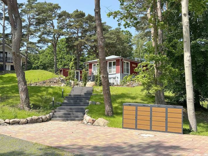 F: Haus Düne mit Sauna - 200m Strandentfernung - Doppelhaushälfte Nr. 2 mit Terrasse & Sauna in Strand Baabe, Baabe