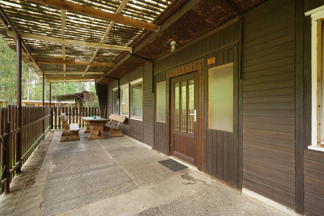 Bungalow '35 - Kimbucht' mit privater Terrasse und gemeinsamem Garten in Waldhufen, Oberlausitz-Niederschlesien