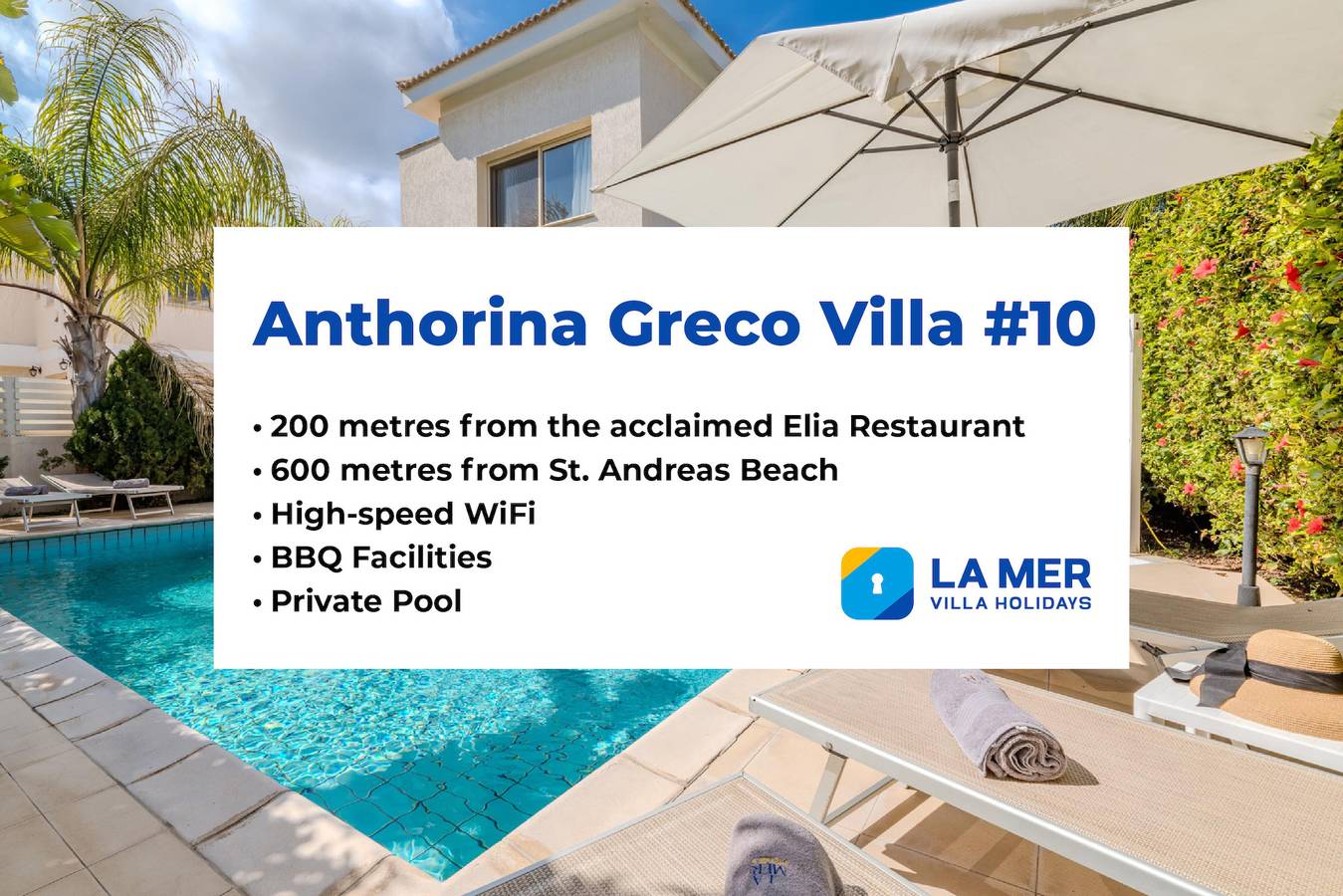 Anthorina Greco Villa #10 in Protaras, Chipre Sur