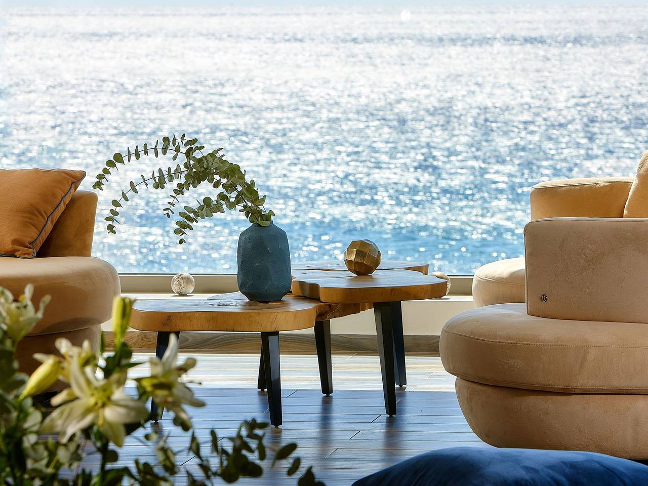 Ganze Wohnung, Stilvolle Wohnung mit atemberaubendem Ausblick in Koutsouras, Lasithi