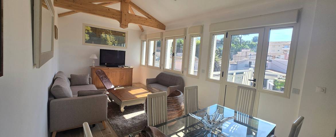 Ganze Wohnung, Arcachon – Apartment für 8 Personen, Panorama-Terrasse, Klimaanlage, privater Aufzug, strandnah in Arcachon, Arcachon und Umgebung