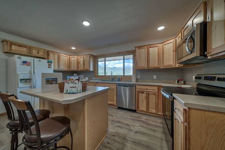 Location de vacances pour 10 personnes, avec terrasse à Wapiti