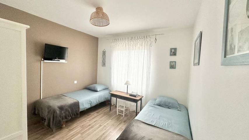 Gîte pour 4 personnes, avec Jacuzzi ainsi que Terrasse et Jardin à Aigrefeuille-sur-Maine - 3
