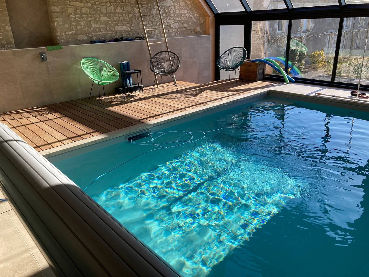Ferienhaus 'Les Griottes Gîte de Charme' mit Innenpool in Verdigny, Bourges und Umgebung