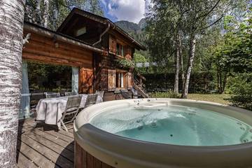 Blockhütte für 2 Personen, mit Garten in Chamonix