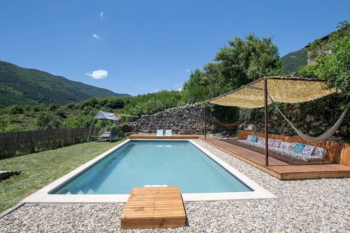 Camera 'La Ferme De Chalas - Tanargue' con piscina condivisa, terrazza condivisa e Wi-Fi in Valgorge, Parc naturel régional des Monts d'Ardèche