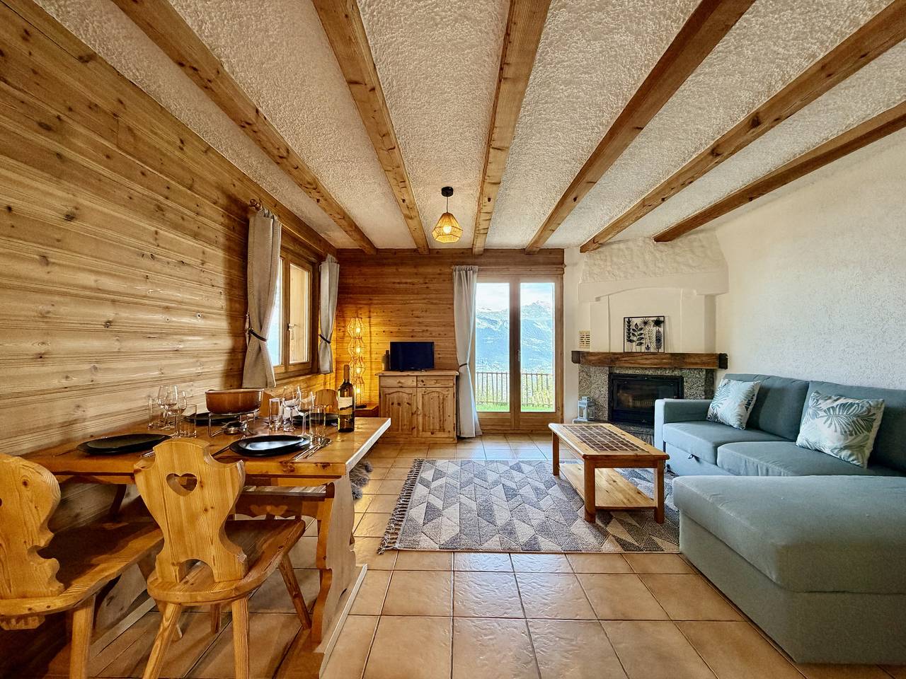 Ganze Wohnung, Chalet Coppex - Garden - 5 pers in Veysonnaz, Walliser Alpen