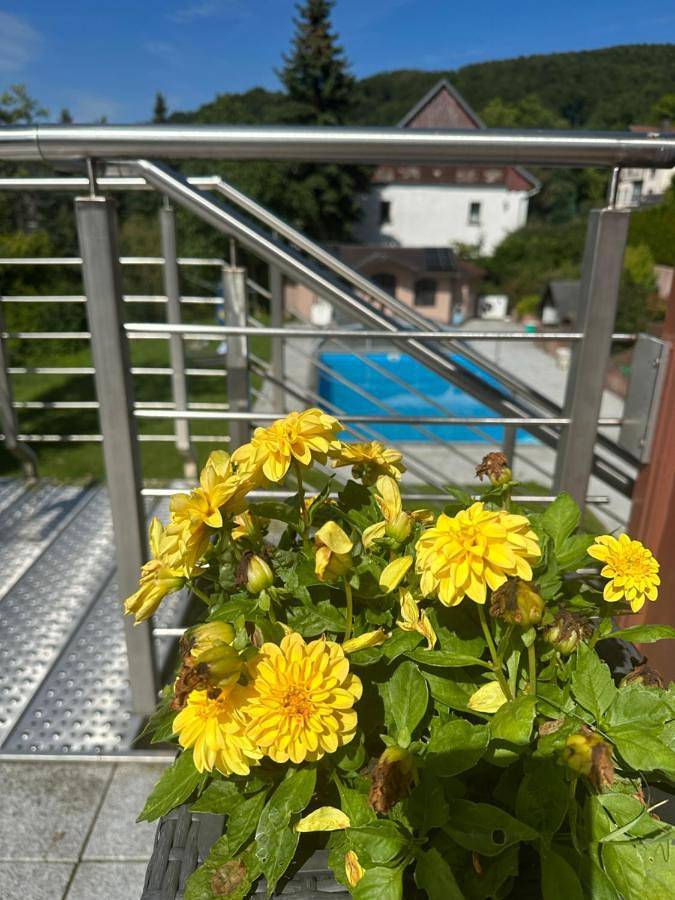Ferienwohnung für 2 Personen, mit Terrasse und Garten sowie Pool und Ausblick in Stolberg (Südharz) - 4
