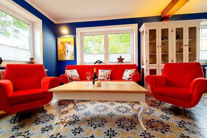 Ferienhaus für 4 Personen, mit Garten und Sauna sowie Terrasse