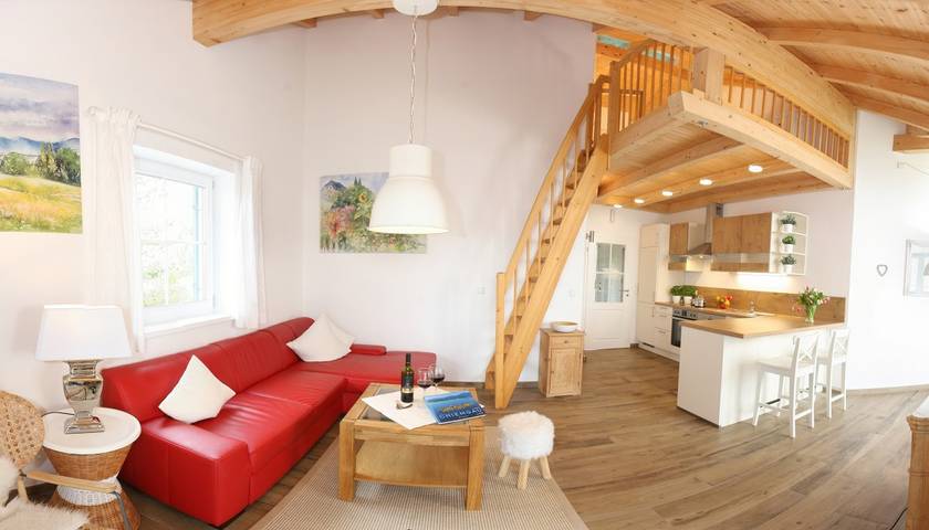 Ferienwohnung für 3 Personen, mit Balkon und Terrasse sowie Garten und Sauna in Gstadt am Chiemsee - 3