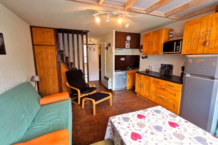 Ganze Wohnung, Nice 4-rooms duplex with balcony in Le Monêtier-les-Bains, Serre Chevalier