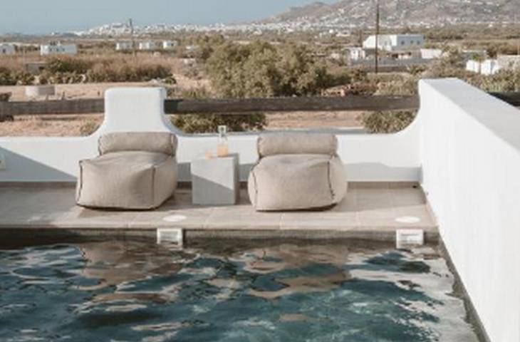 Location de vacances pour 6 personnes, avec Vue sur l’océan ainsi que Balcon et Terrasse dans Agia Anna - 2