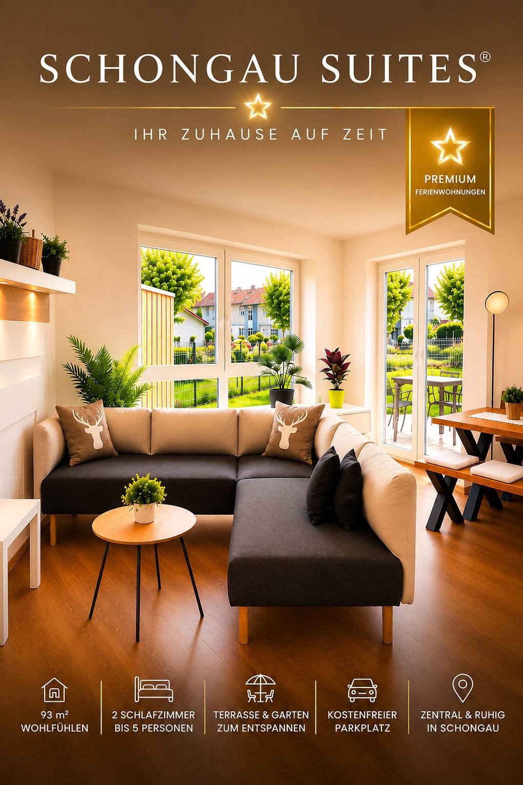 Ganze Ferienwohnung, Schongau Suites | Premium Apartments | Xl in Schongau, Romantische Straße