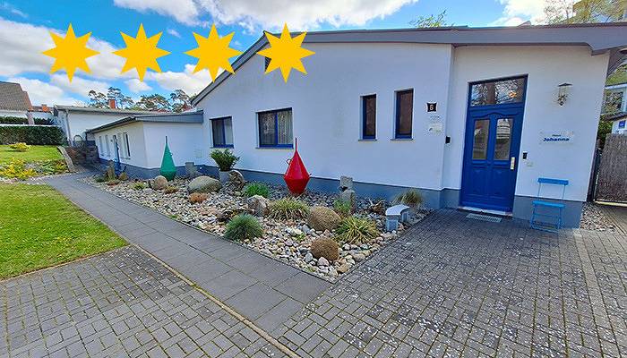 Ferienhaus mit Meerblick für 4 Personen, mit Garten und Sauna in Drei Kaiserbäder