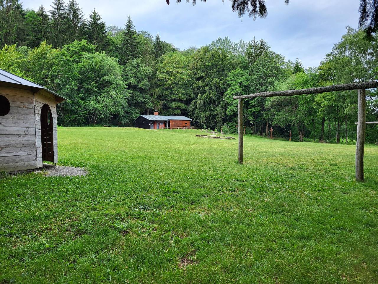Gruppen-Zeltplatz mit Blockhütte/Wc/Dusche in Hofbieber, Rhön-Hessen