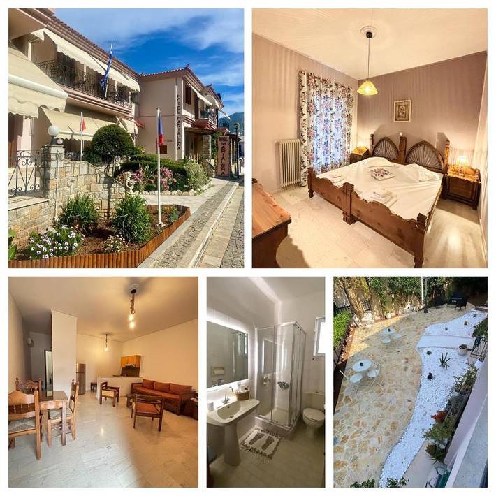 Location de vacances pour 4 personnes, avec Balcon et Terrasse ainsi que Jardin et Vue dans Palaia Epidavros