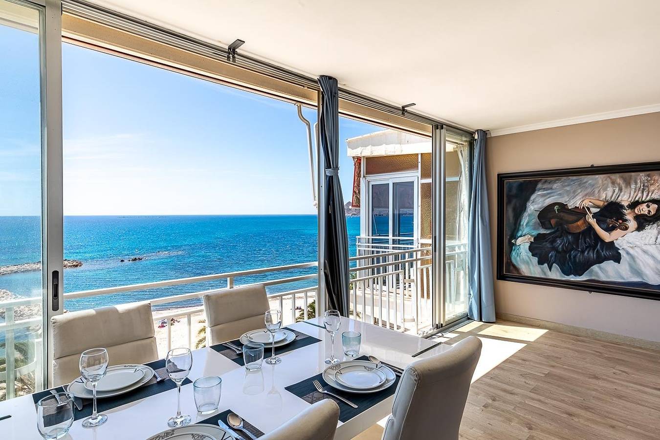 Hel leilighet, Ferieleilighet for 4 personer med sjøutsikt in Town of Altea, Altea