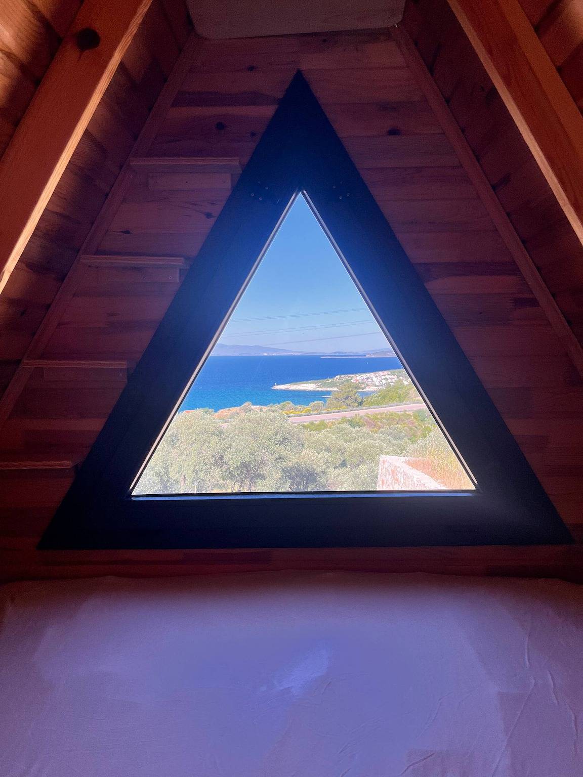 Privater Holzbungalow mit herrlichem Meerblick in Türkische Ägäis