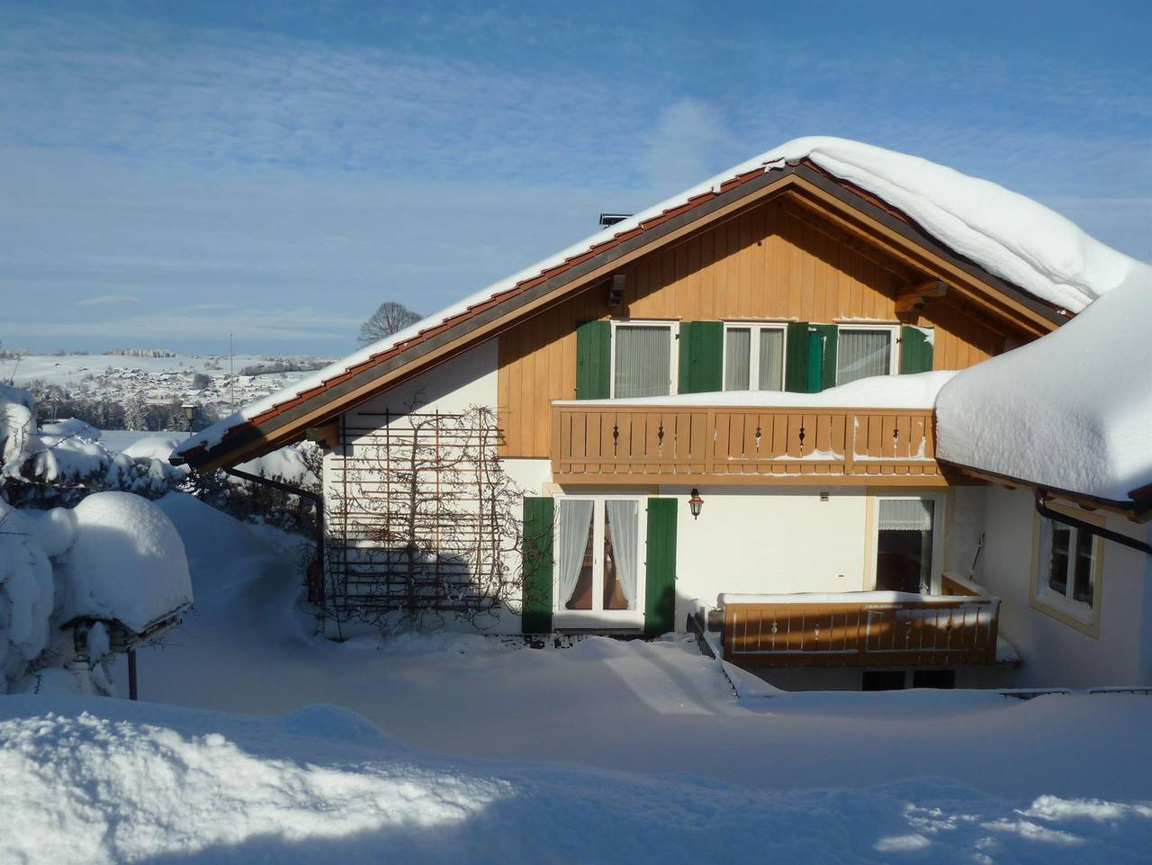Ganze Ferienwohnung, Gästehaus Sonneneck - Ferienwohnung Panorama in Bad Kohlgrub, Bayerische Alpen