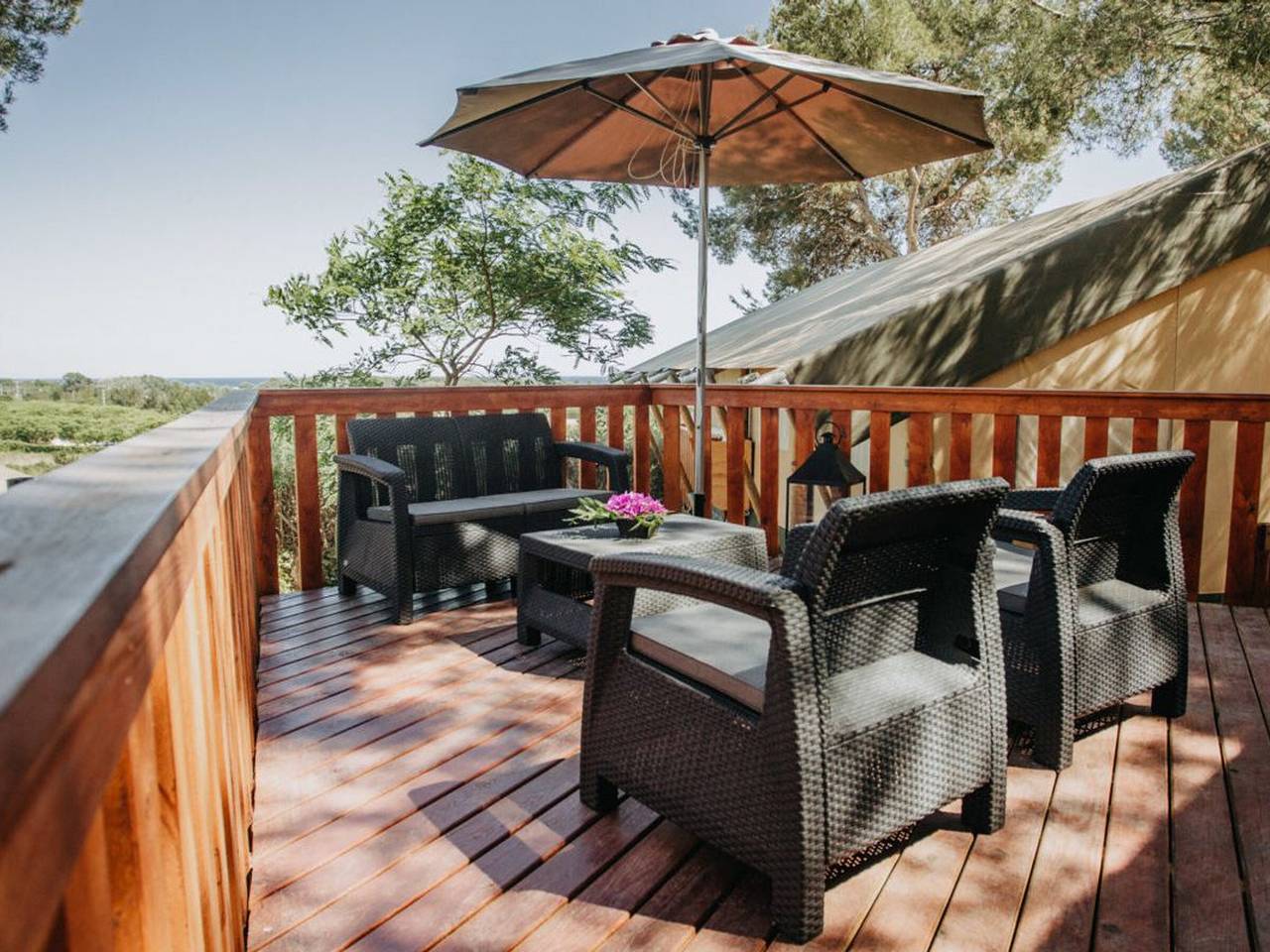 Canvas Bungalow with Terrace - Sleeps 5 in La Móra, Tarragona
