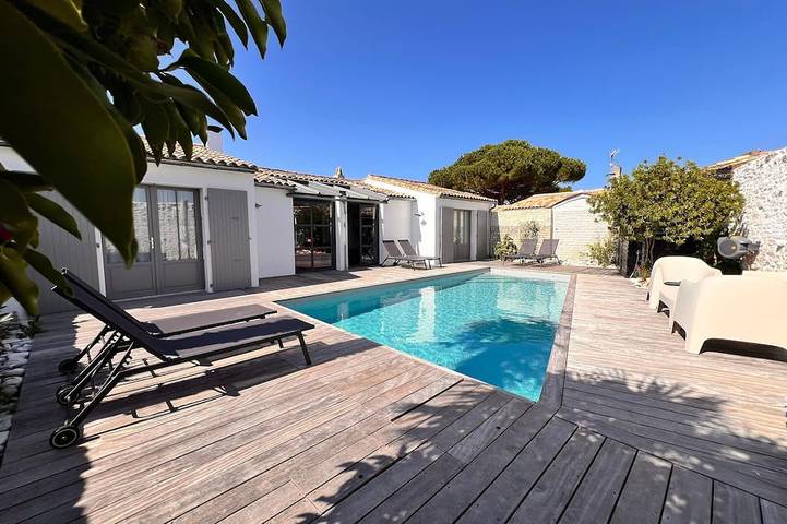 Maison de vacances pour 6 personnes, avec jacuzzi ainsi que terrasse et jardin à Sainte-Marie-de-Ré