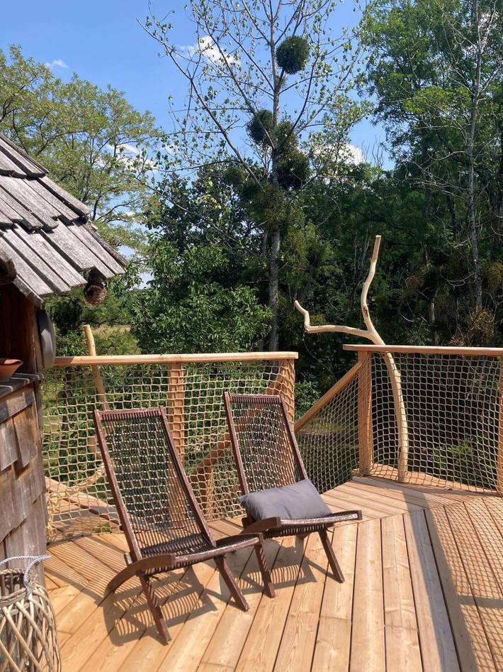 Cabane dans les arbres pour 2 personnes, avec jacuzzi et jardin en Indre-et-Loire - 2