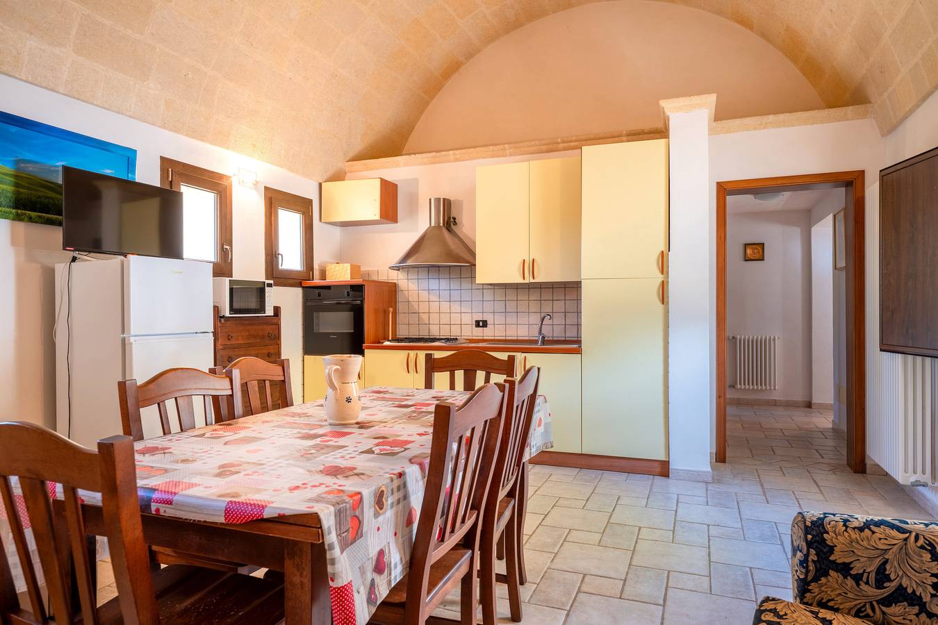 Ferienhaus 'Trullo Giovanni' mit privatem Garten, Wlan und Klimaanlage in San Michele Salentino, Salento