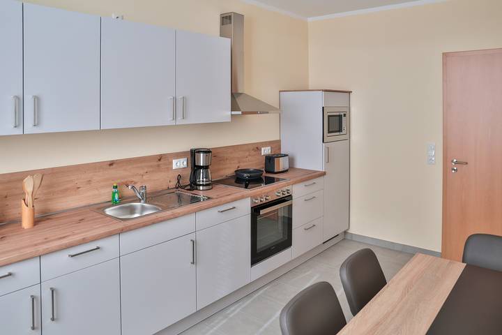 Ferienwohnung für 4 Personen, mit Balkon und Balkon/Terrasse sowie Ausblick und Seeblick in Gützkow