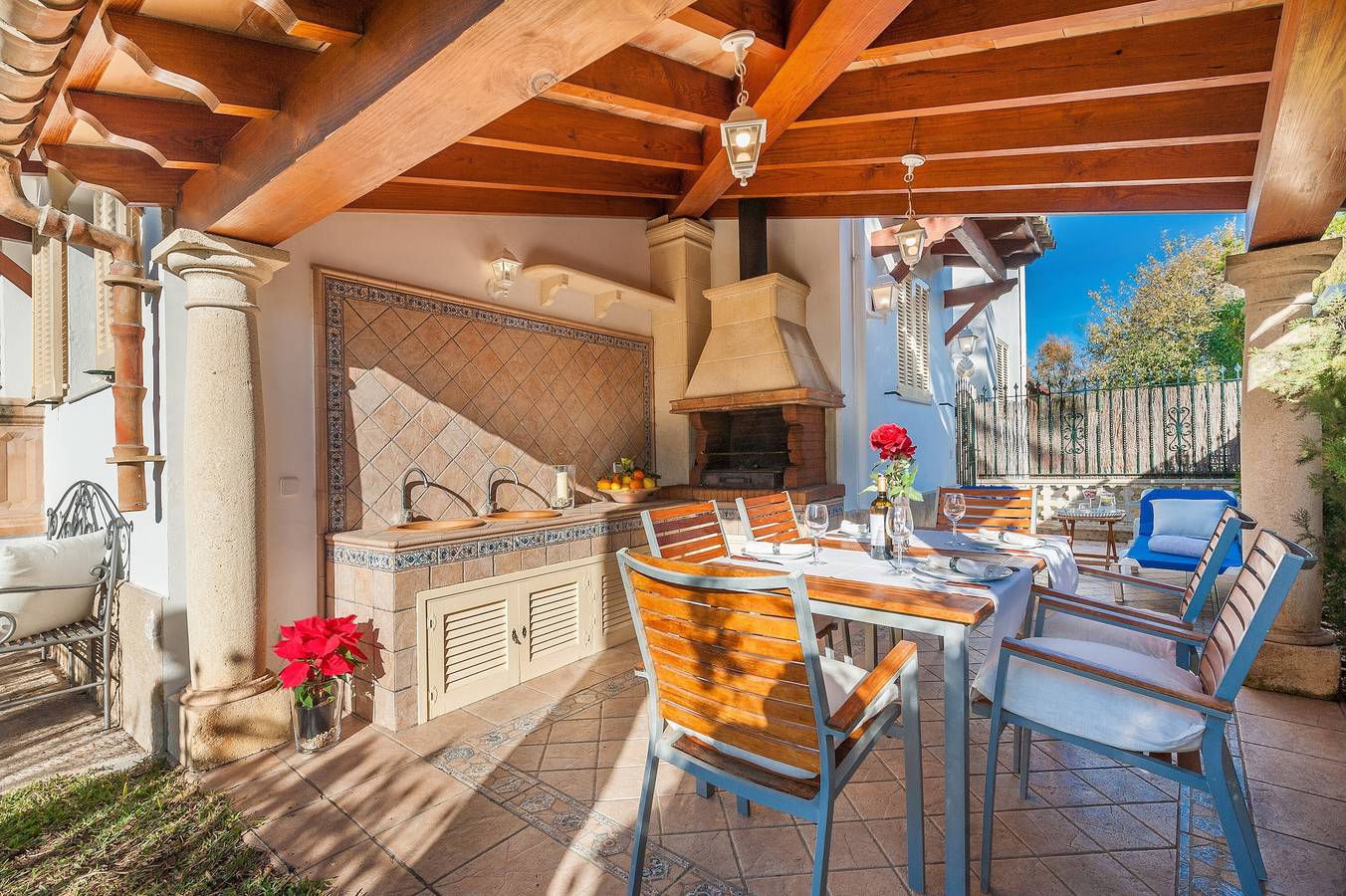 Hel lägenhet, Lägenhet för 4 Personer med trädgård in Alcúdia, Norra Mallorca