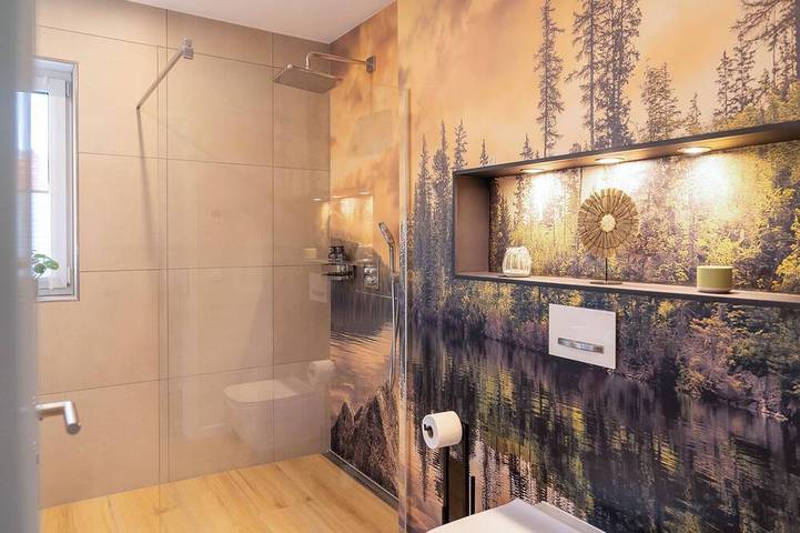 Ganze Wohnung, Ferienwohnung nahe Bostalsee mit Infrarotsauna, Regendusche & Balkon in Nohfelden, Saar-Nahe-Bergland